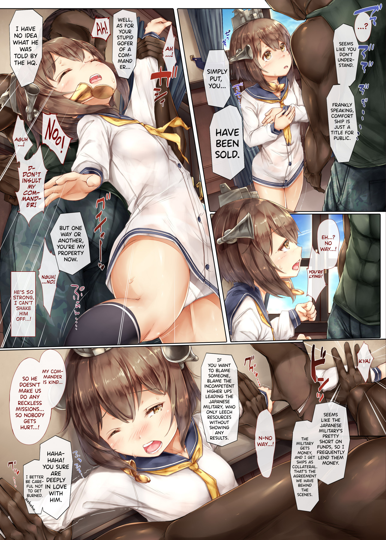 Hentai Manga Comic-A Story About Yukikaze Who I Believed In Doing NTR With a Foreigner-Read-6